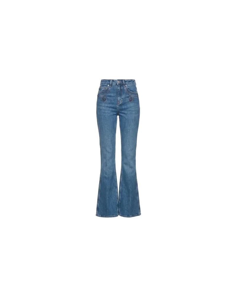 Maje HOSEN & RÖCKE - Jeanshosenauf YOOX.COM Blau