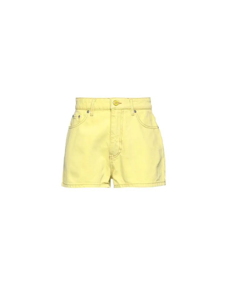 Ganni HOSEN & RÖCKE - Jeansshortsauf YOOX.COM Gelb