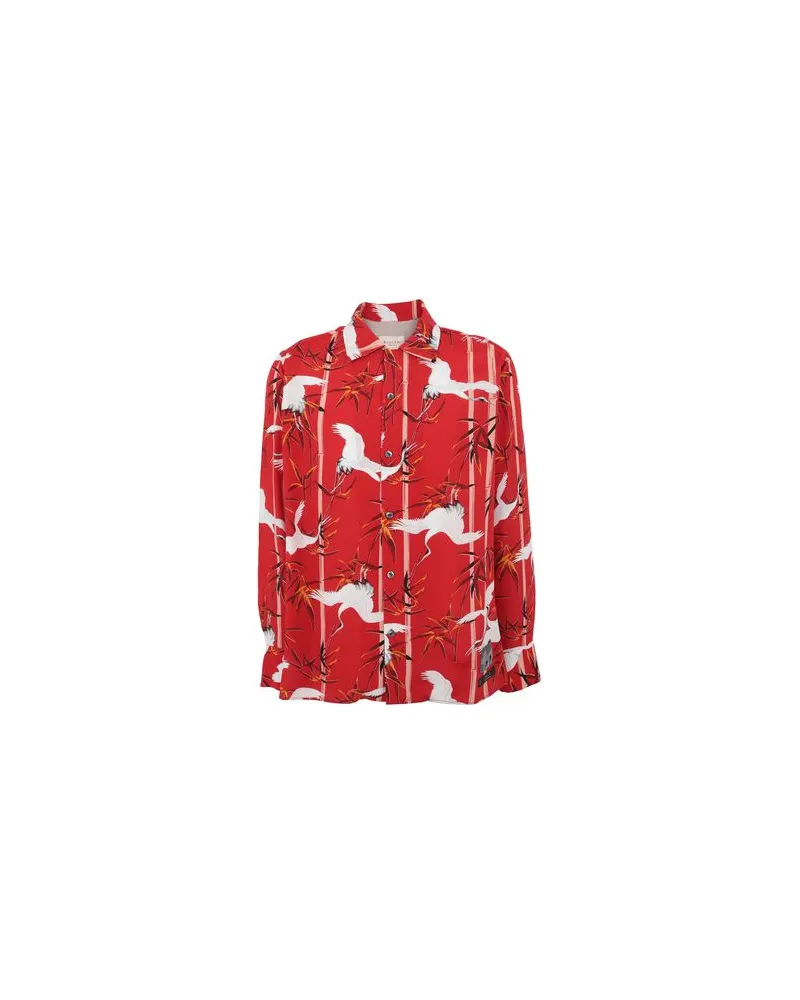 Buscemi RED BIRDS SHIRT  - TOPS - Hemdenauf YOOX.COM Rot