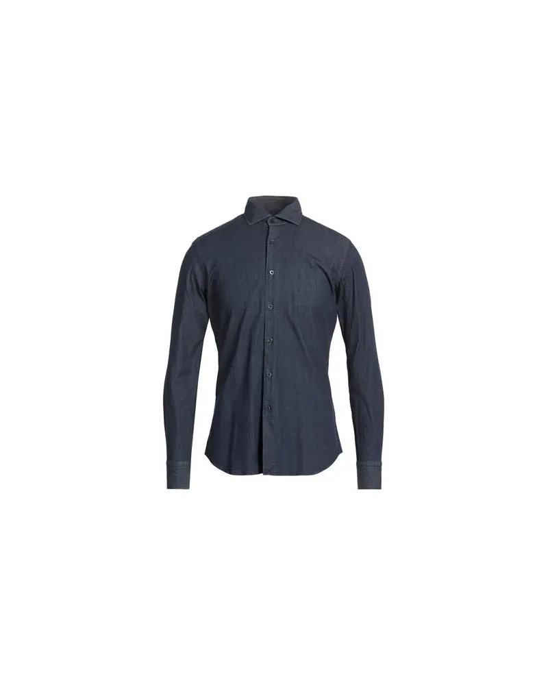 MOORER TOPS - Jeanshemdenauf YOOX.COM Blau