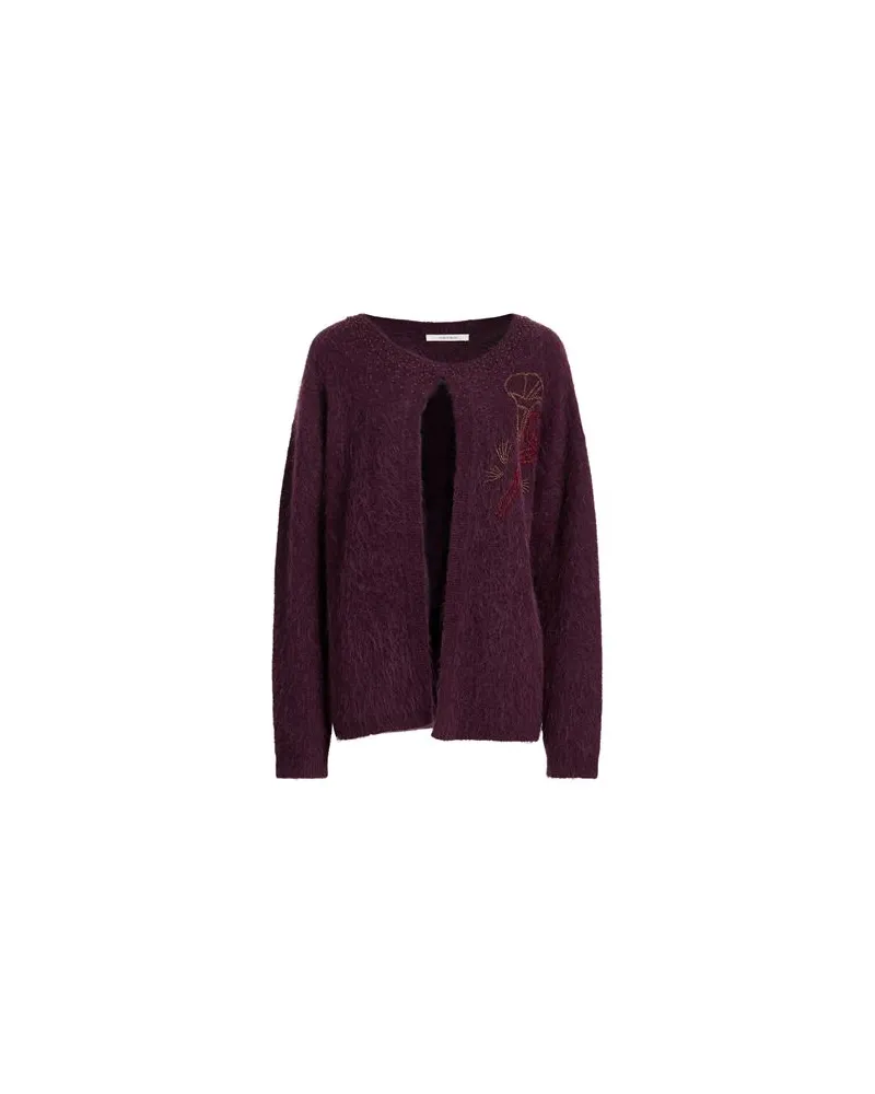 Maliparmi STRICKWAREN - Strickjackenauf YOOX.COM Pflaume