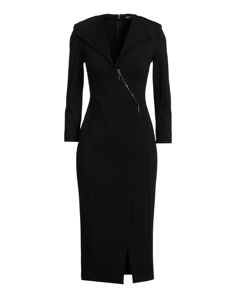 Giorgio Armani Midi-Kleid Schwarz