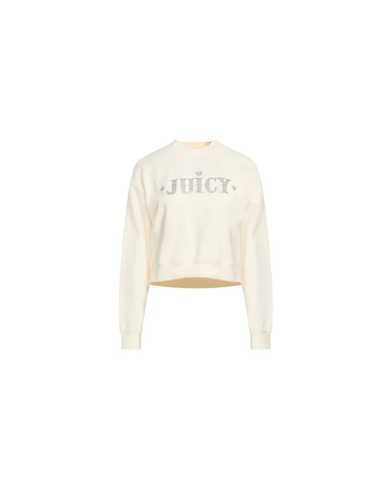 Juicy Couture TOPS - Sweatshirtsauf YOOX.COM Cremeweiß