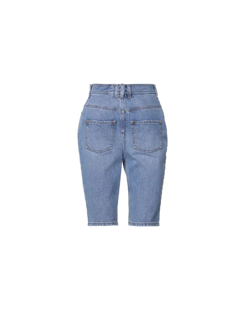Balmain HOSEN & RÖCKE - Jeansshortsauf YOOX.COM Blau