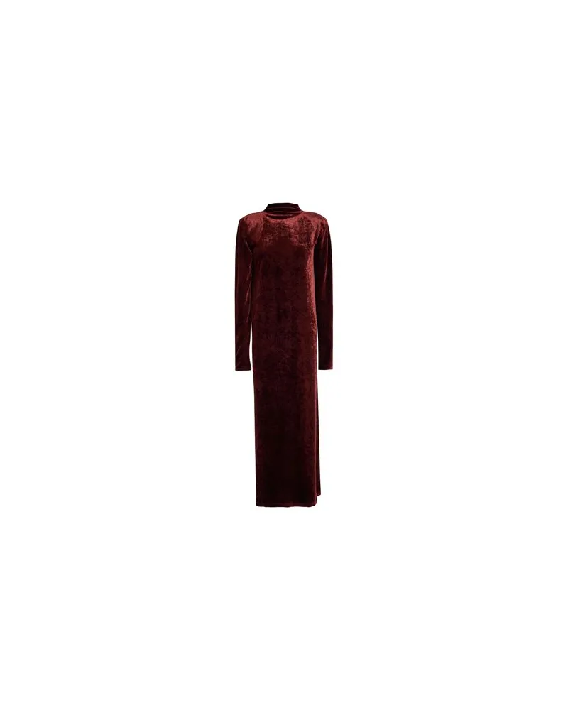 ALYSI CHOCOLAT - KLEIDER - Maxi-Kleiderauf YOOX.COM Schokobraun