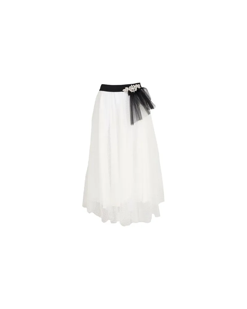RED Valentino HOSEN & RÖCKE - Midi-Röckeauf YOOX.COM Weiß