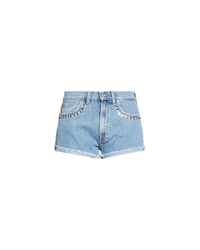 7 for all mankind HOSEN & RÖCKE - Jeansshortsauf YOOX.COM Blau