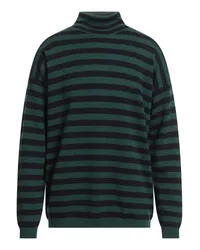 LARDINI Rollkragenpullover Dunkelgrün