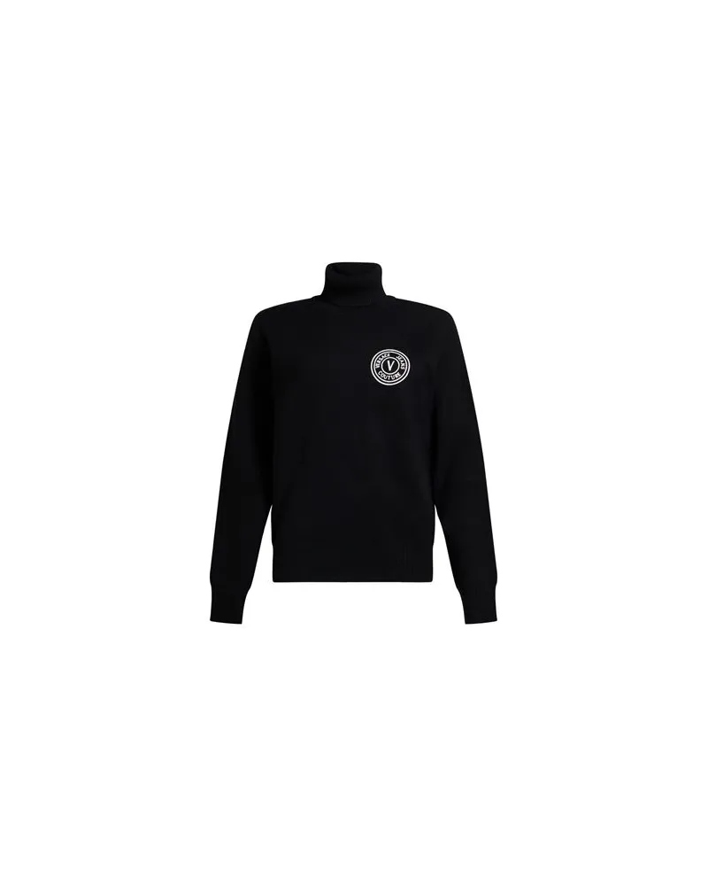 Versace Jeans STRICKWAREN - Rollkragenpulloverauf YOOX.COM Schwarz