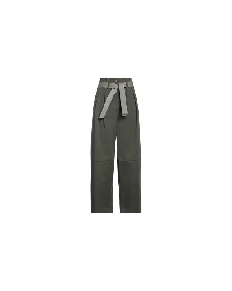 Pinko HOSEN & RÖCKE - Hosenauf YOOX.COM Dunkelgrün