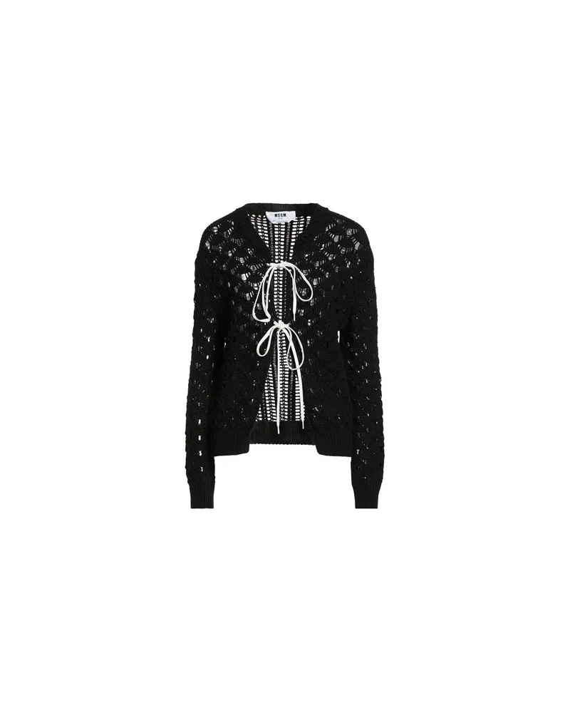 MSGM STRICKWAREN - Strickjackenauf YOOX.COM Schwarz