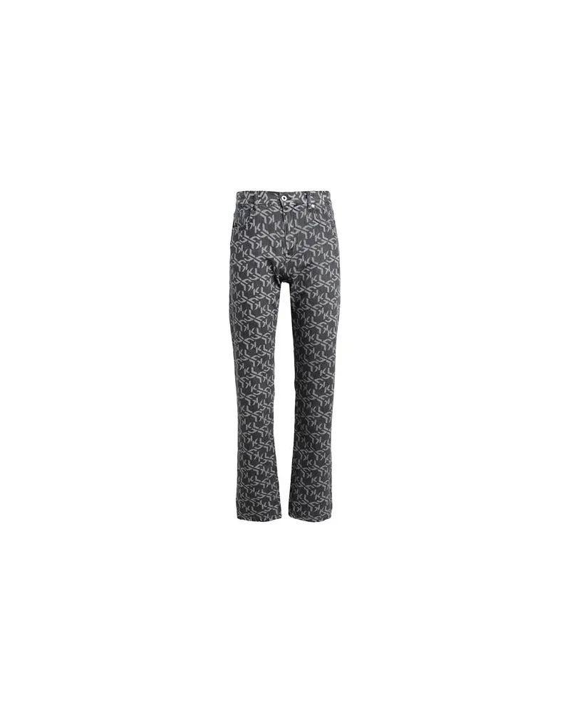 Karl Lagerfeld KLJ STRAIGHT MONOGRAM DENIM  - HOSEN & RÖCKE - Jeanshosenauf YOOX.COM Grau