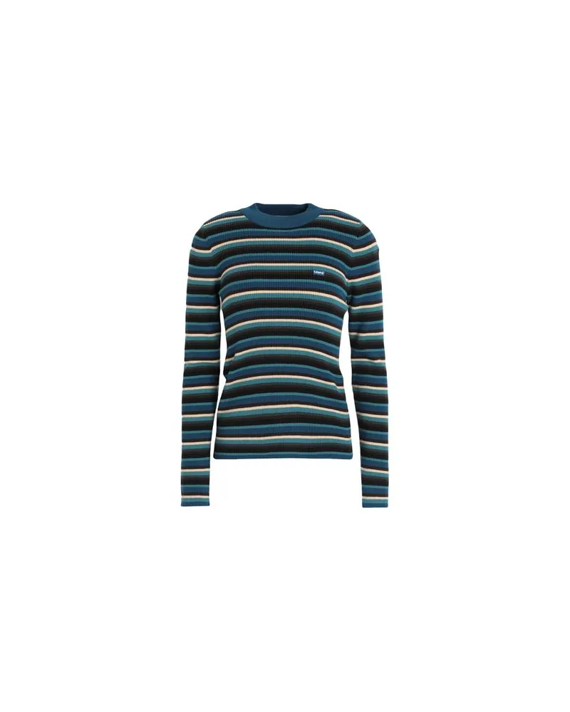 Levi's CREW  RIB SWEATER MULTI-COLOR  - STRICKWAREN - Pulloverauf YOOX.COM Azurblau