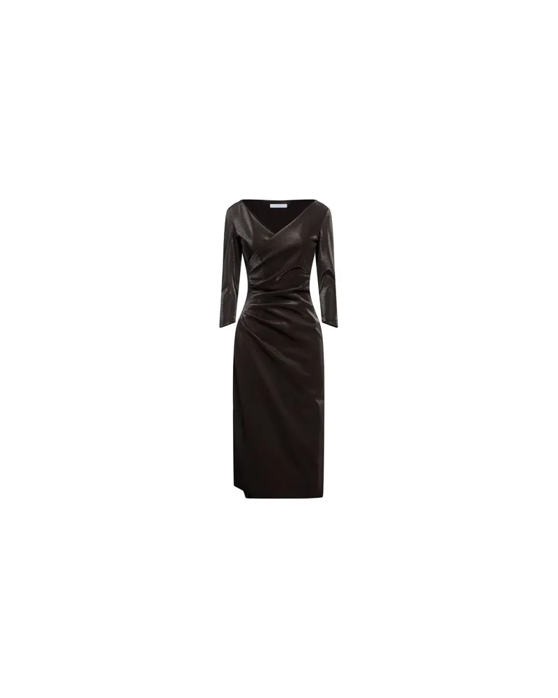 Chiara Boni KLEIDER - Midi-Kleiderauf YOOX.COM Dunkelbraun