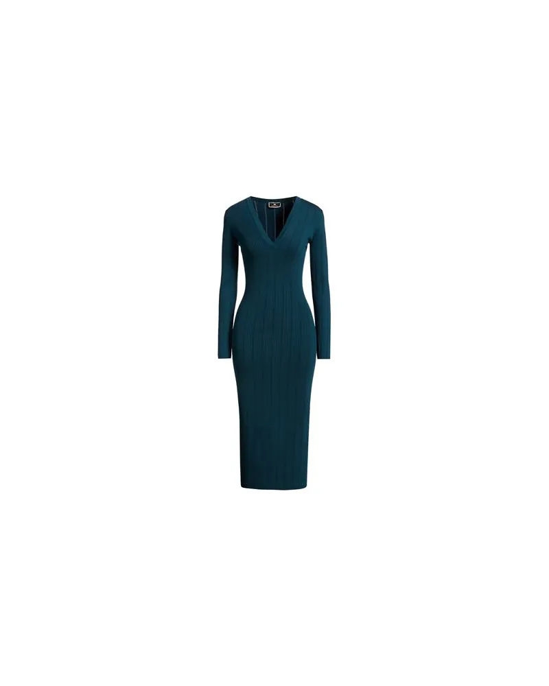 Elisabetta Franchi KLEIDER - Midi-Kleiderauf YOOX.COM Aquamarin