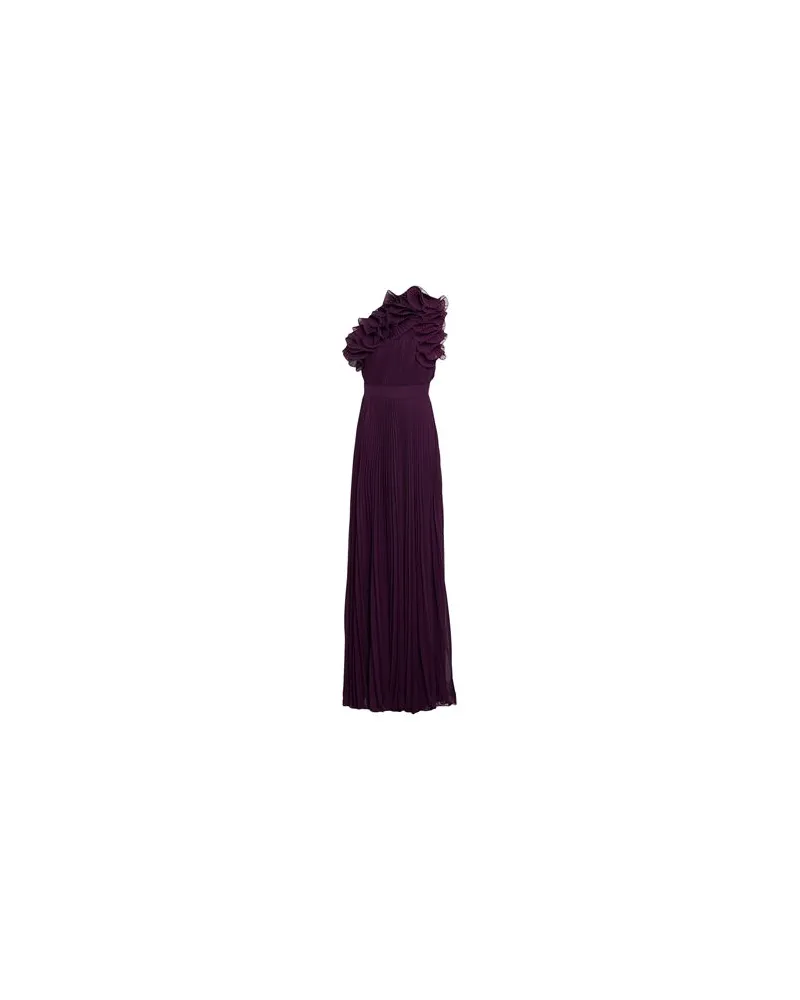 Elie Saab KLEIDER - Maxi-Kleiderauf YOOX.COM Pflaume