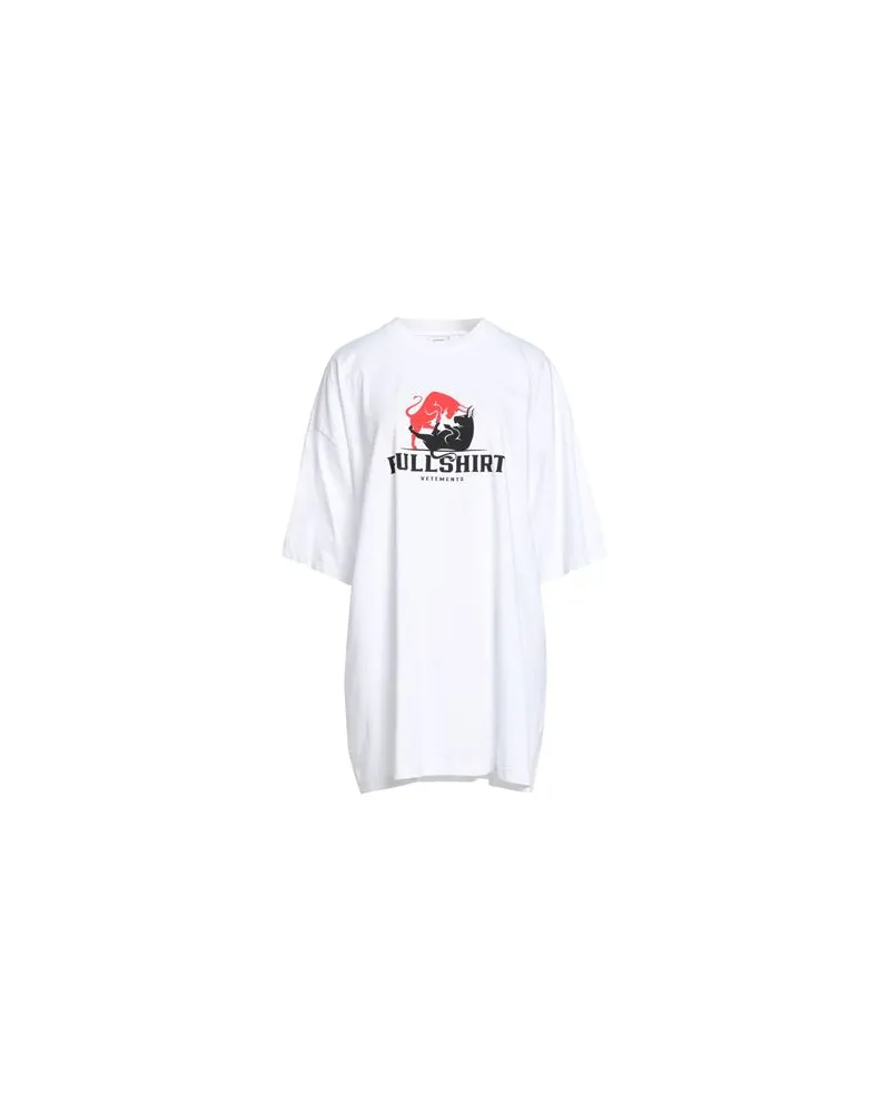 VETEMENTS TOPS - T-shirtsauf YOOX.COM Weiß