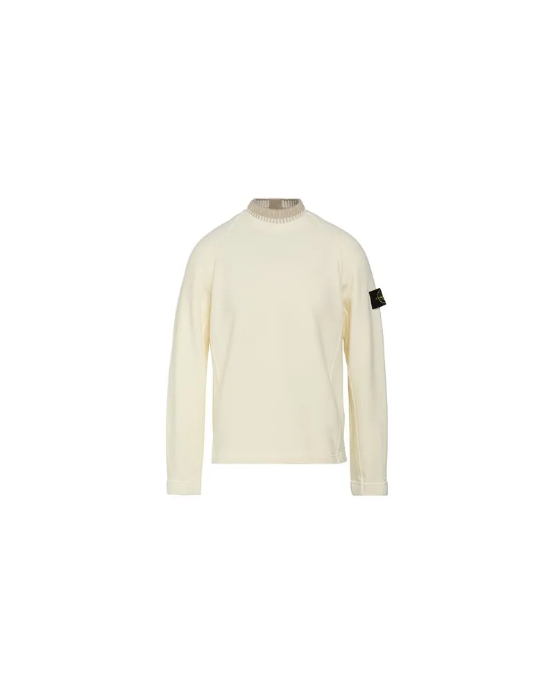 Stone Island TOPS - Sweatshirtsauf YOOX.COM Cremeweiß