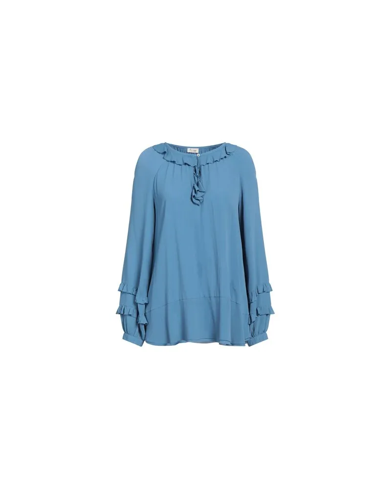 Her Shirt Her Dress TOPS - Topsauf YOOX.COM Blaugrau