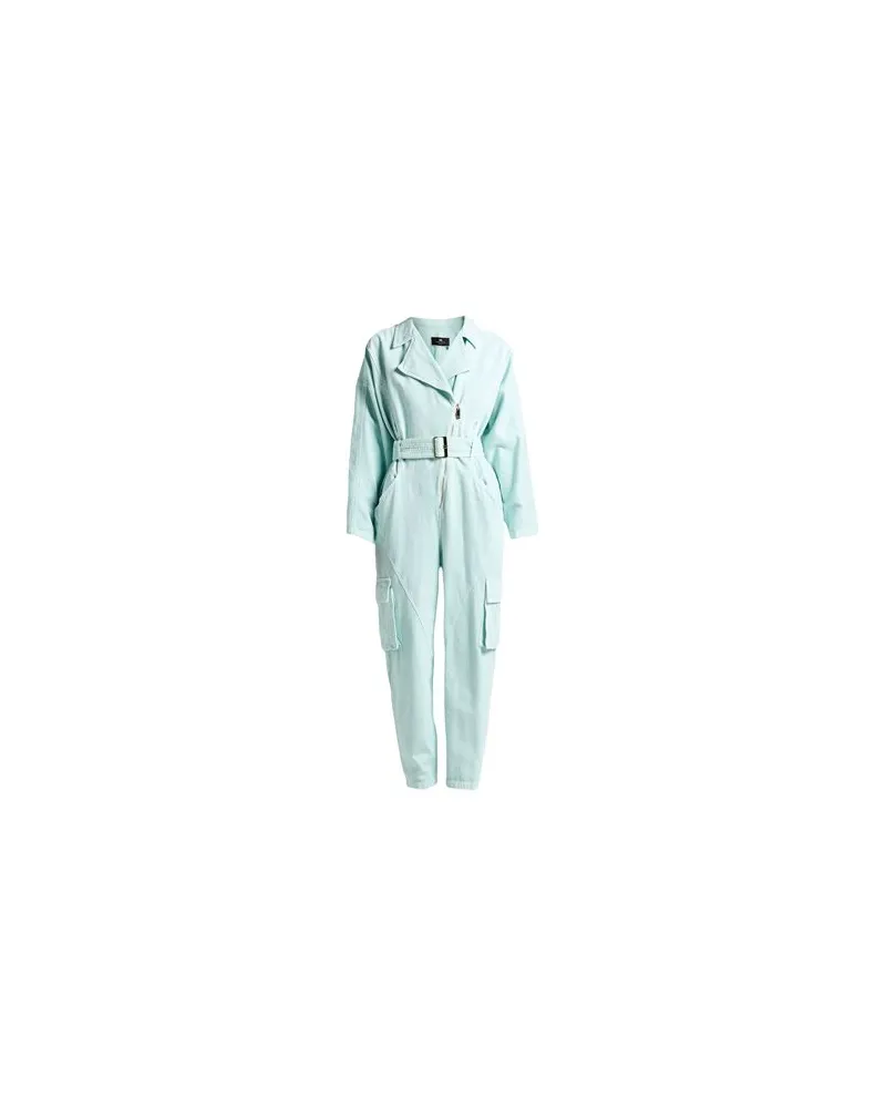 Elisabetta Franchi OVERALLS - Jumpsuitsauf YOOX.COM Himmelblau