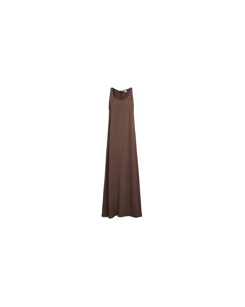 Totême KLEIDER - Maxi-Kleiderauf YOOX.COM Braun