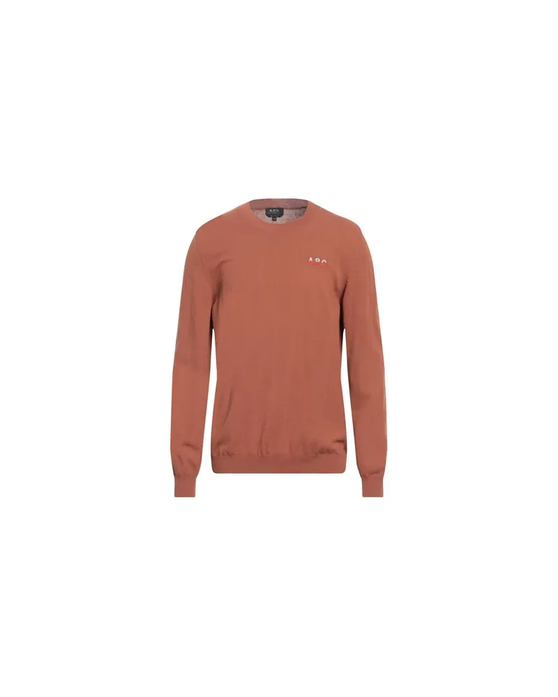 A.P.C. STRICKWAREN - Pulloverauf YOOX.COM Schokobraun
