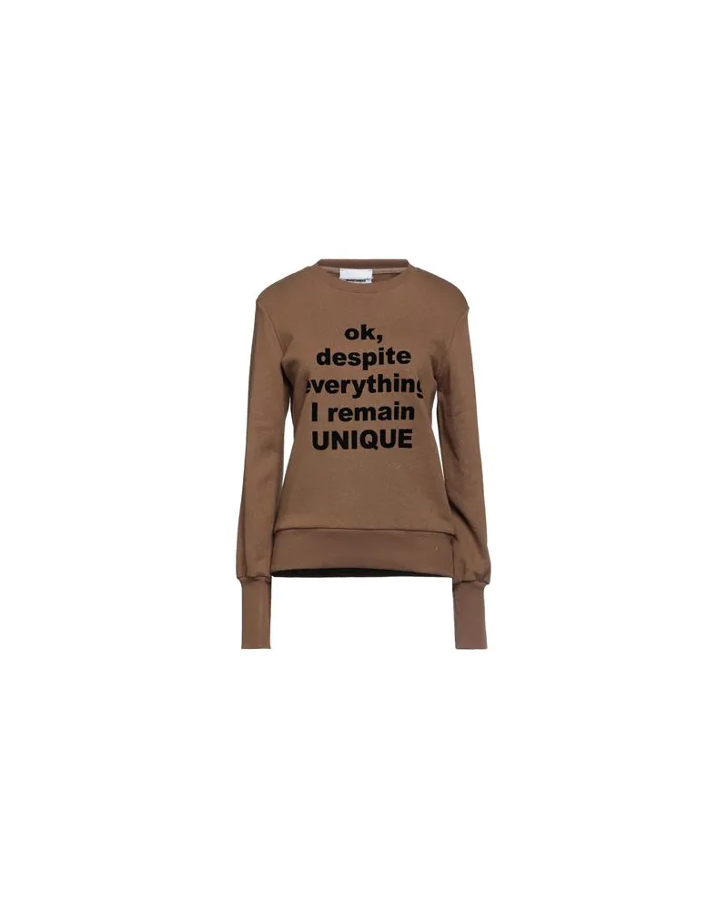 Brand Unique TOPS - Sweatshirtsauf YOOX.COM Braun