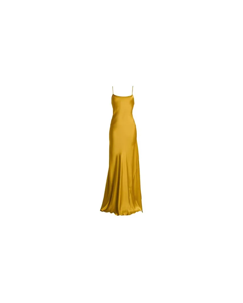 Victoria Beckham KLEIDER - Maxi-Kleiderauf YOOX.COM Senf