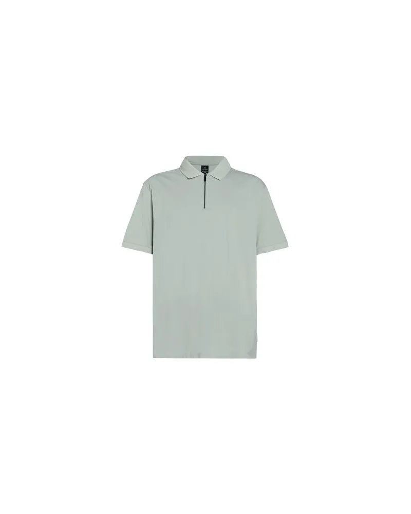 Armani Exchange TOPS - Poloshirtsauf YOOX.COM Salbeigrün