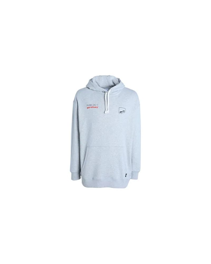 Puma UPTOWN Hoodie - UPTOWN Hoodie - TOPS - Sweatshirtsauf YOOX.COM Hellgrau