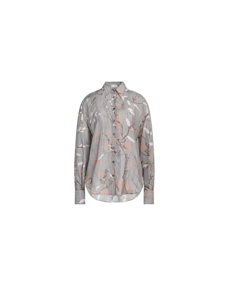 Brunello Cucinelli TOPS - Hemdenauf YOOX.COM Grau