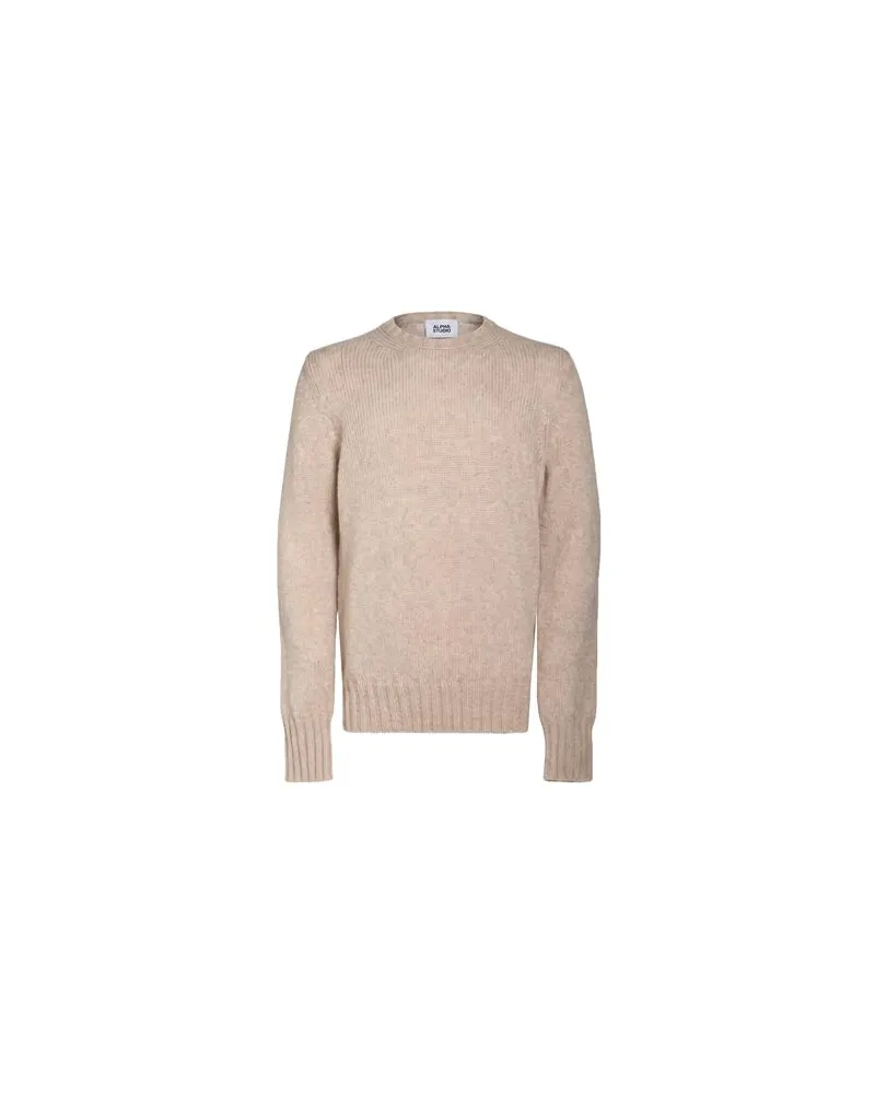 Alpha Studio STRICKWAREN - Pulloverauf YOOX.COM Beige