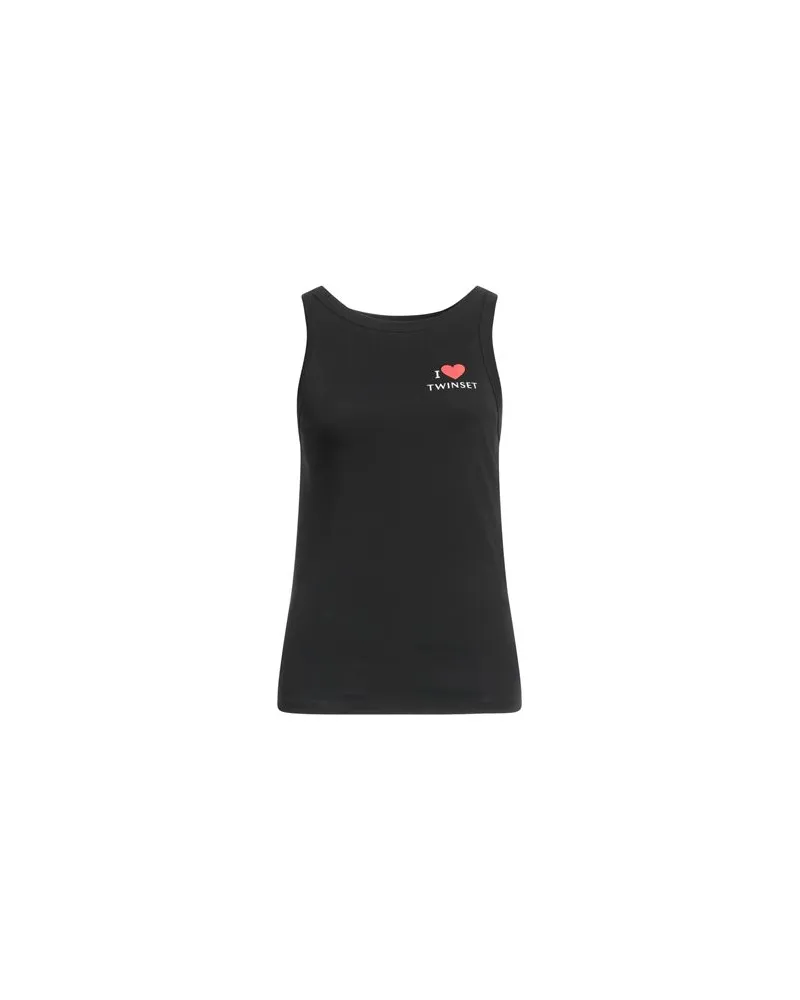 Twin-Set TOPS - Tank Topsauf YOOX.COM Schwarz
