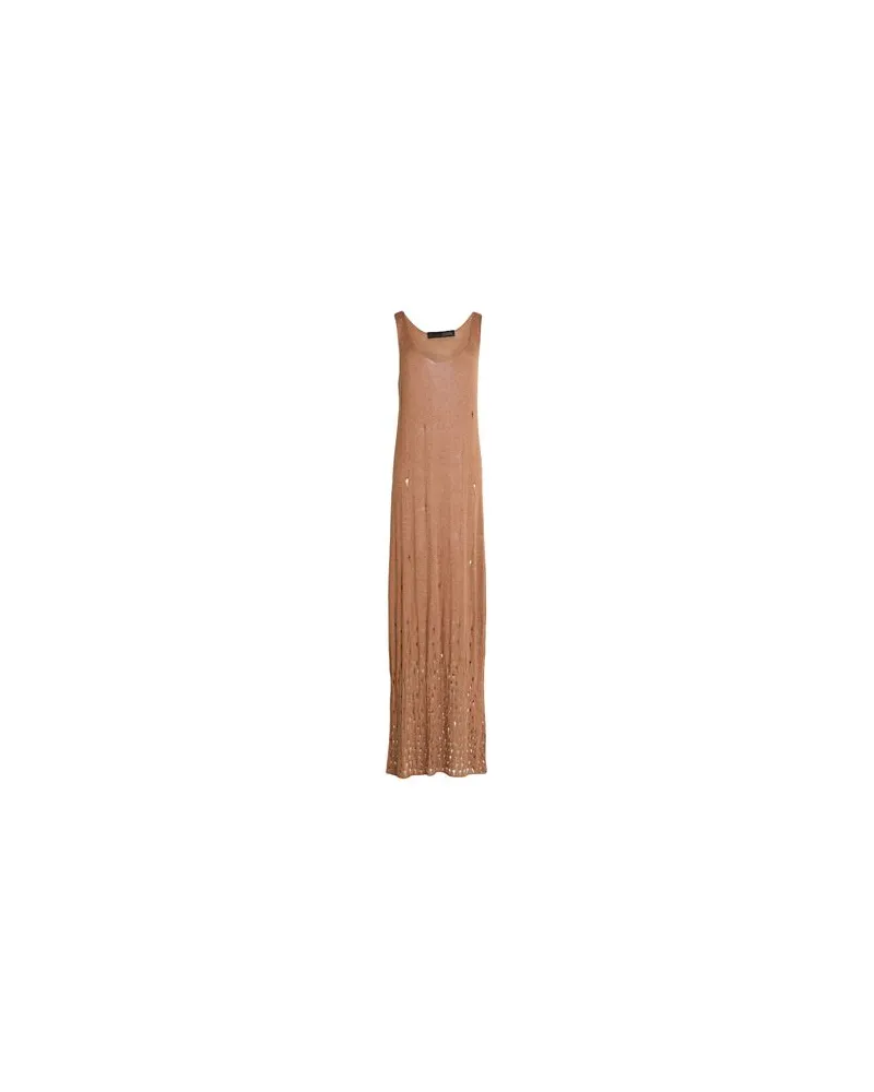 Messagerie PATRIZIO PISCAGLIA - KLEIDER - Maxi-Kleiderauf YOOX.COM Sand