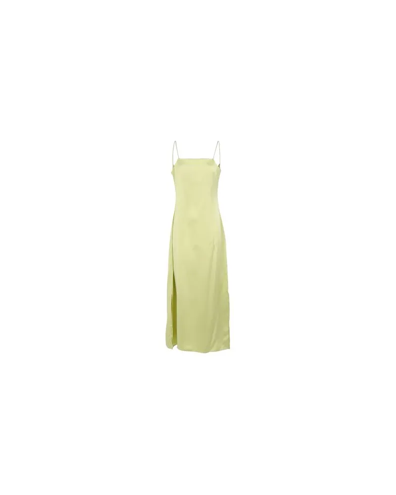 8 by Yoox SILK DEEP-V-BACK LONG DRESS   - KLEIDER - Maxi-Kleiderauf YOOX.COM Limettengrün