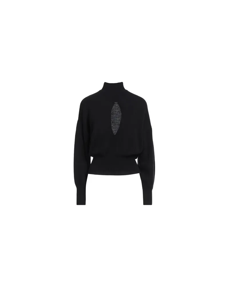 Elisabetta Franchi STRICKWAREN - Rollkragenpulloverauf YOOX.COM Schwarz