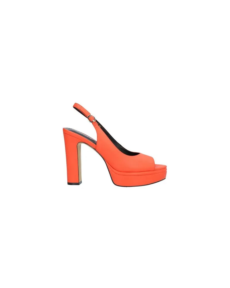 Luciano Barachini SCHUHE - Sandalenauf YOOX.COM Orange