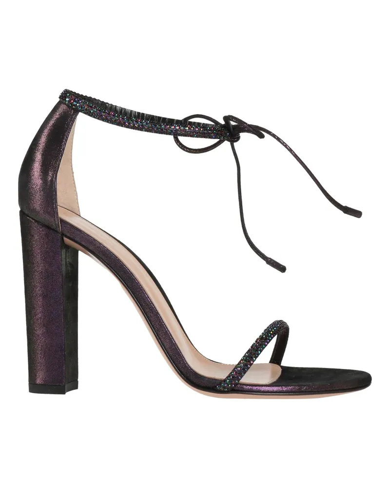 Gianvito Rossi Sandale Dunkelviolett