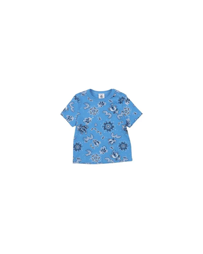 Petit Bateau TOPS - T-shirtsauf YOOX.COM Azurblau