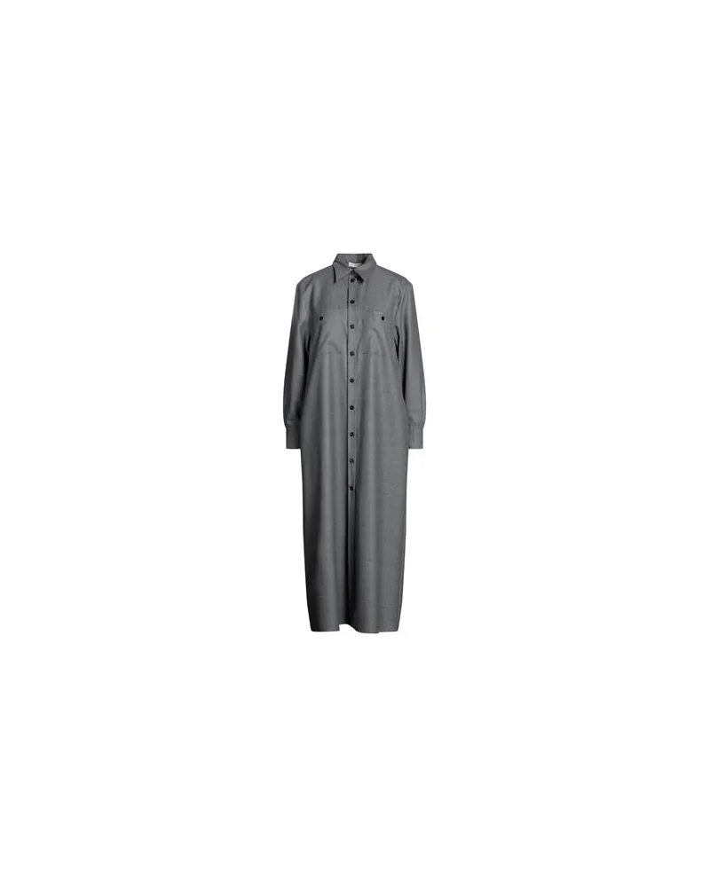 Glanshirt KLEIDER - Midi-Kleiderauf YOOX.COM Grau