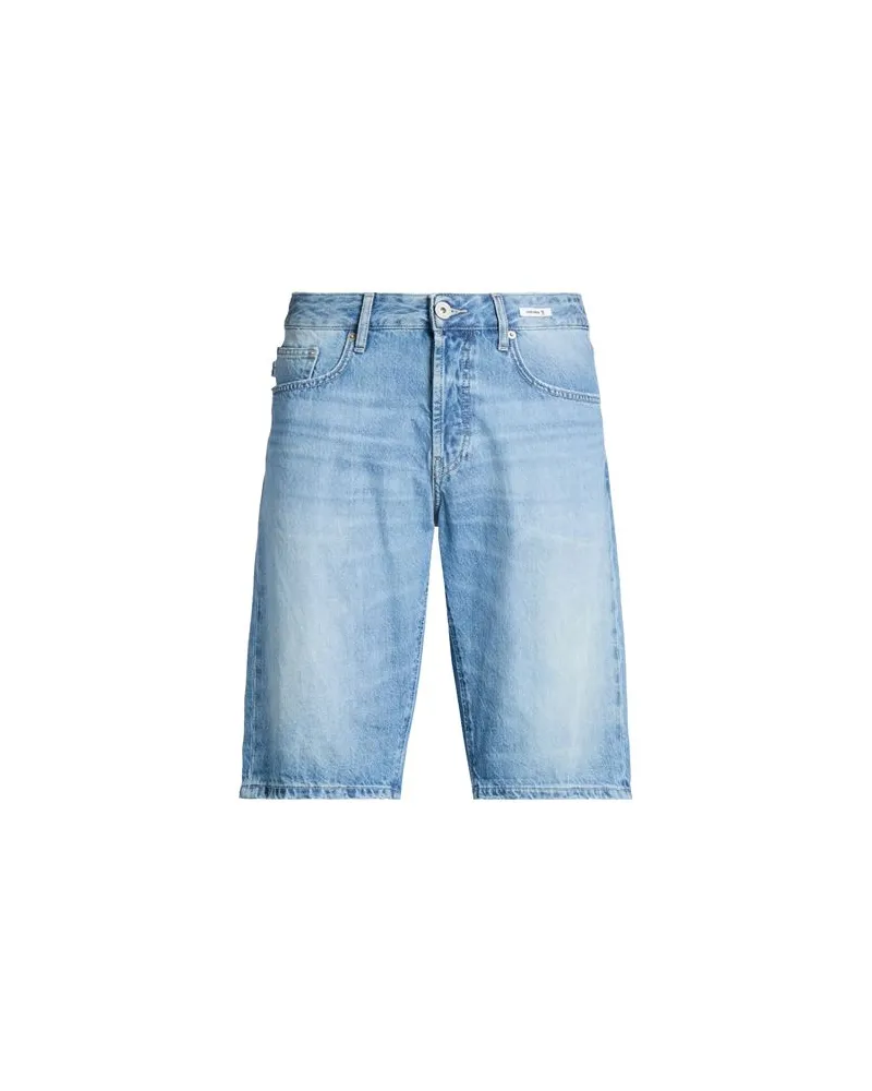 UNIFORM HOSEN & RÖCKE - Jeansshortsauf YOOX.COM Blau