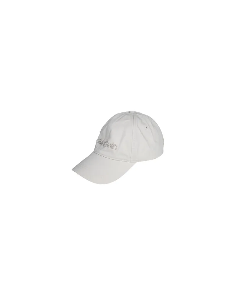 Calvin Klein CALVIN EMBROIDERY BB CAP   - ACCESSOIRES - Mützen & Hüteauf YOOX.COM Cremeweiß