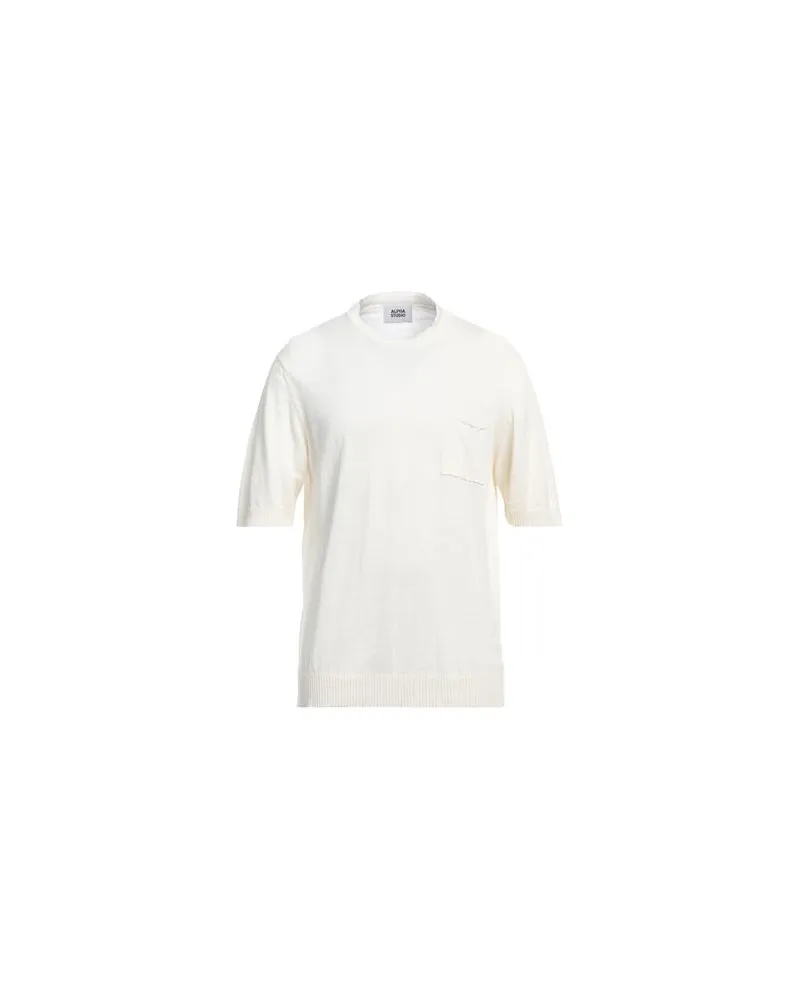 Alpha Studio STRICKWAREN - Pulloverauf YOOX.COM Weiß