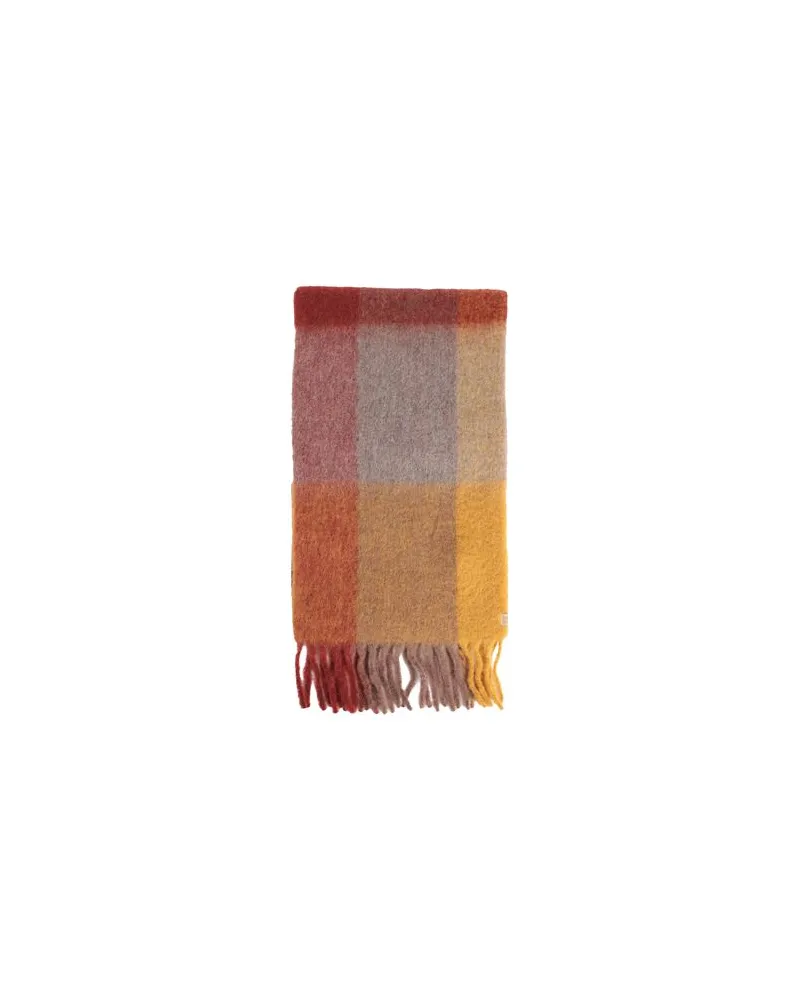 Woolrich MULTICOLOR WOOL CHECK SCARF - ACCESSOIRES - Schalsauf YOOX.COM Braun