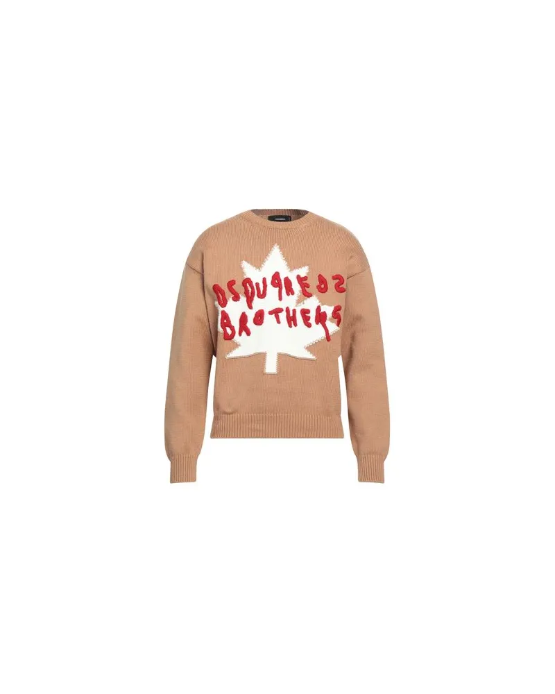 Dsquared2 STRICKWAREN - Pulloverauf YOOX.COM Kamel