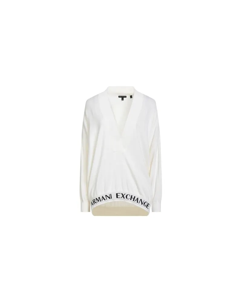Armani Exchange STRICKWAREN - Pulloverauf YOOX.COM Cremeweiß