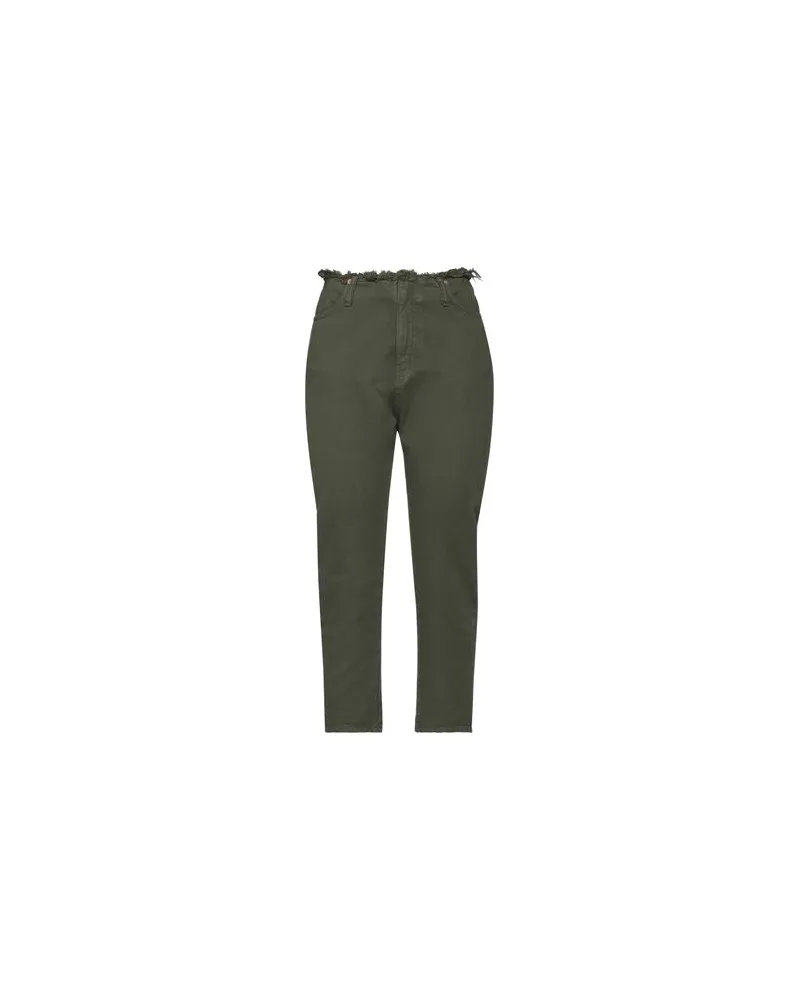 Semicouture HOSEN & RÖCKE - Jeanshosenauf YOOX.COM Dunkelgrün