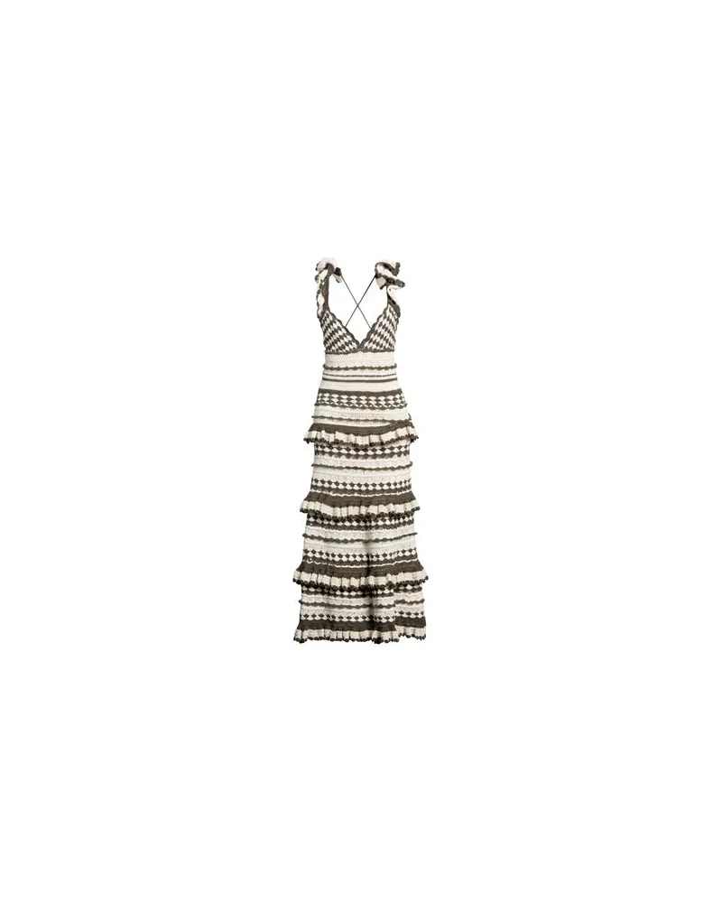 Zimmermann KLEIDER - Maxi-Kleiderauf YOOX.COM Militärgrün
