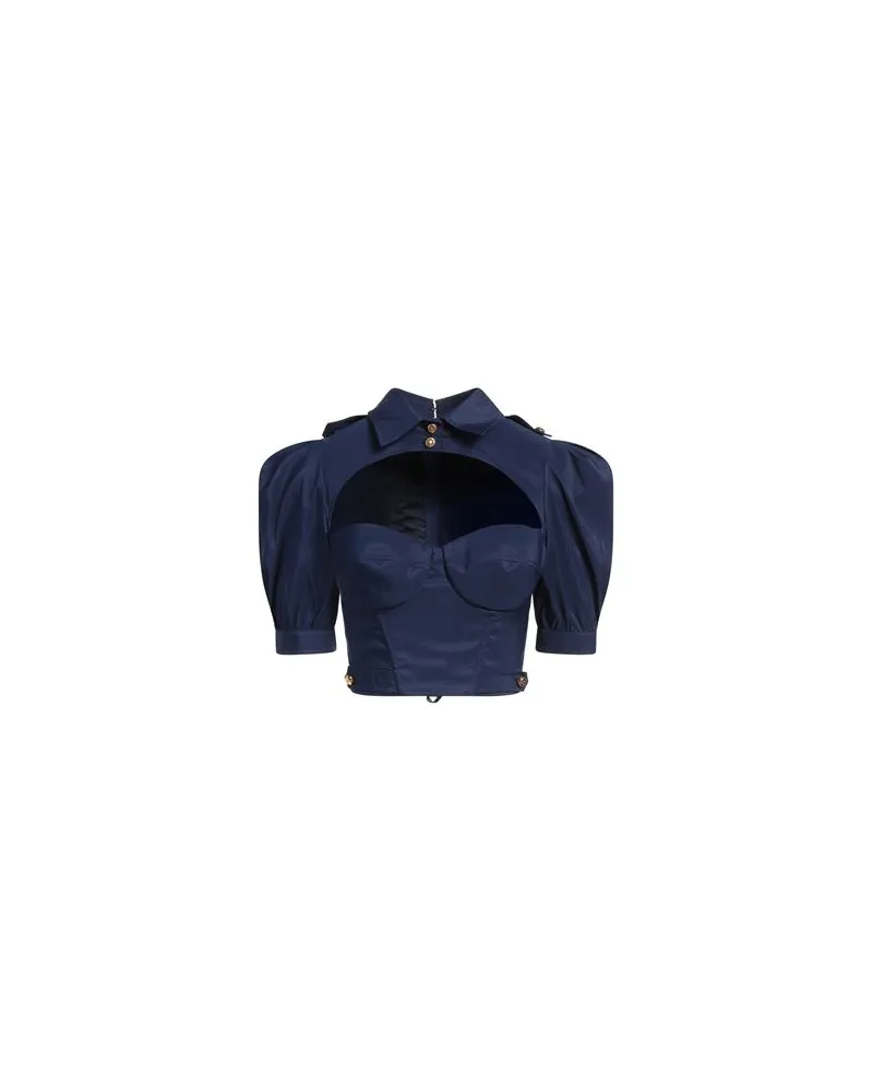 Elisabetta Franchi TOPS - Topsauf YOOX.COM Blau