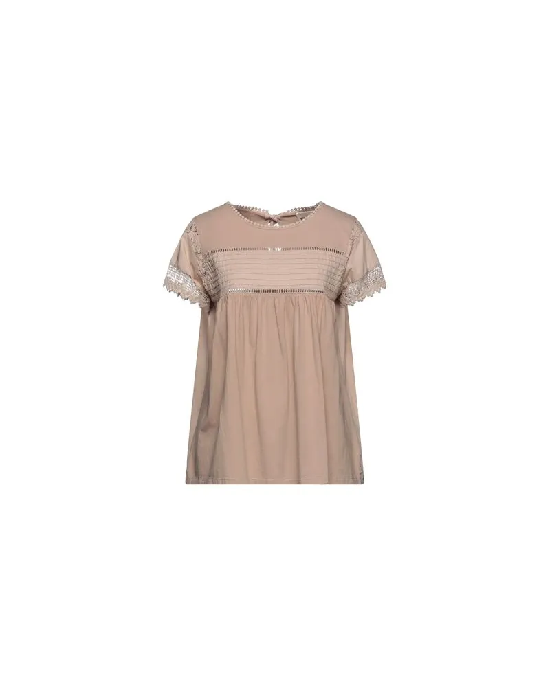 Semicouture TOPS - T-shirtsauf YOOX.COM Hellbraun